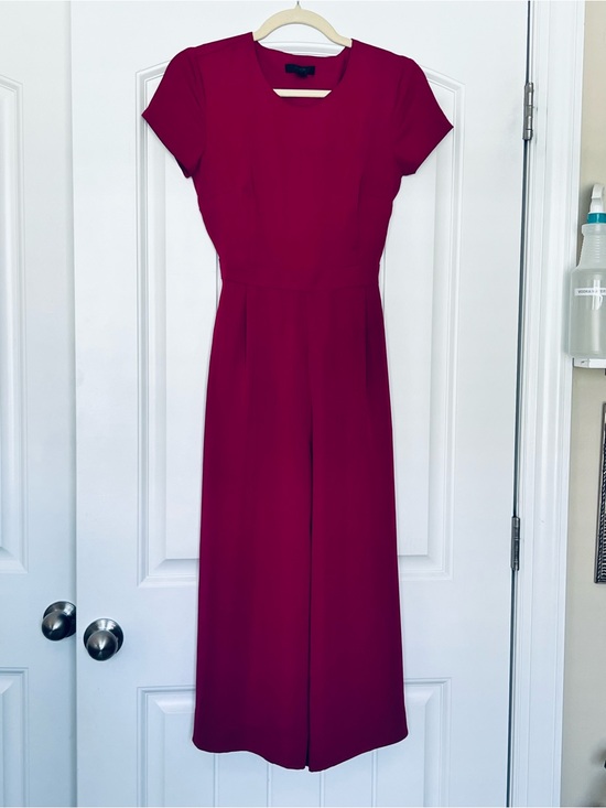 J. Crew Pants - J. Crew Berry Pink Drapey Wrap Back Jumpsuit Size 0P